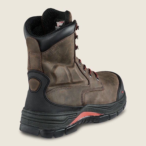 Bottes de Sécurité Red Wing - King Toe® Adc - 8-Inch Waterproof Csa Metguard Toe - Grise Foncé - Hom